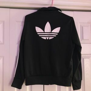Black Adidas Striped Jacket